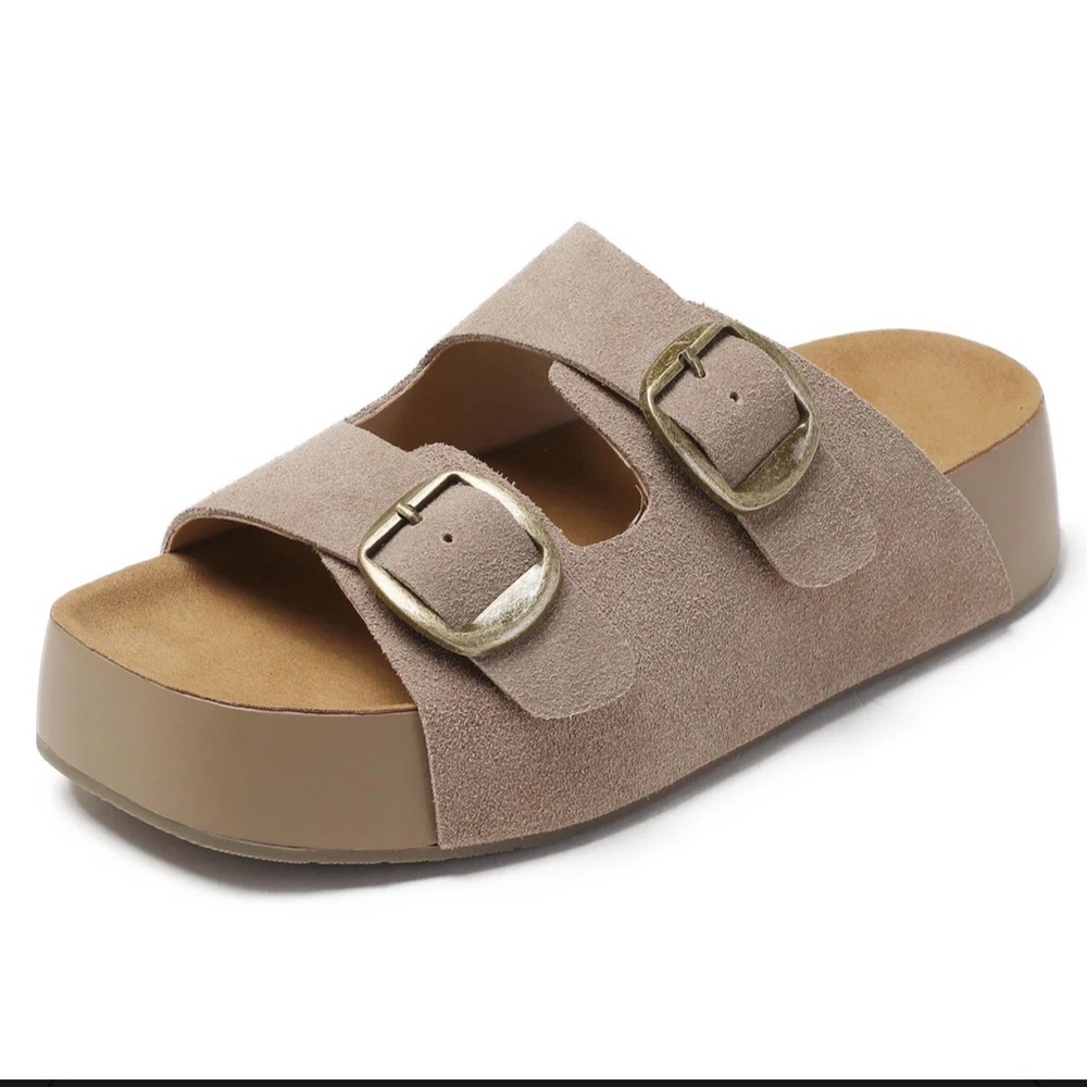 WOJWSKI platform sandals women leather